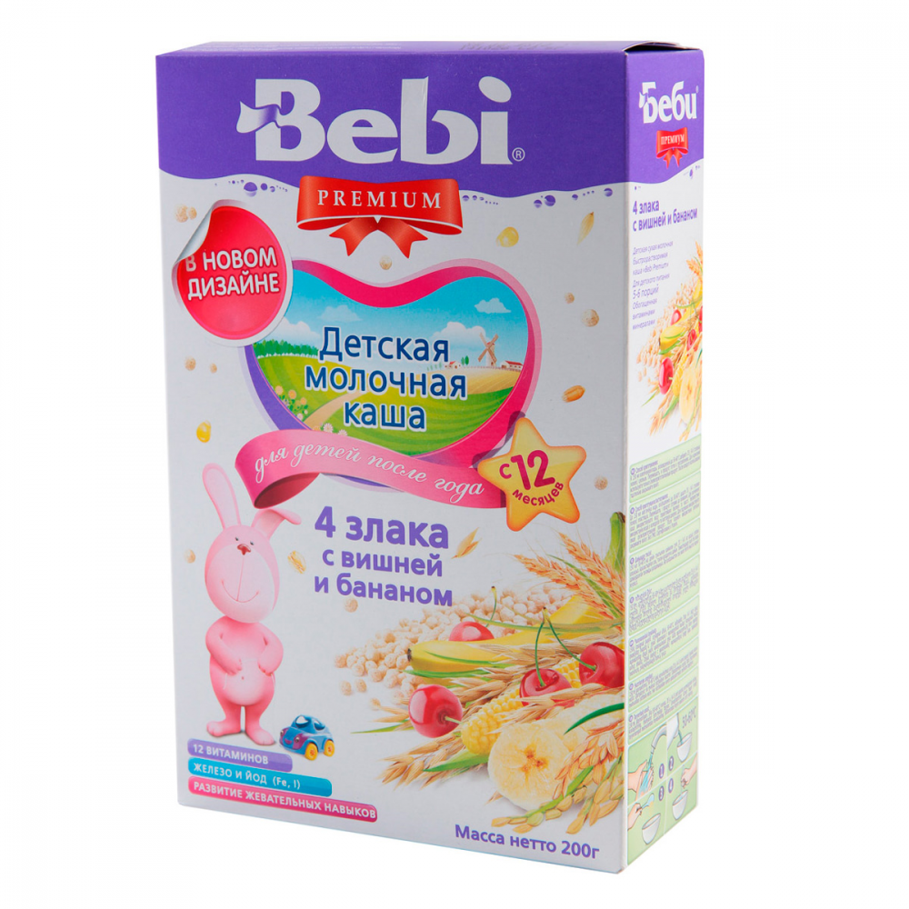 Каша bebi premium с 4 месяцев